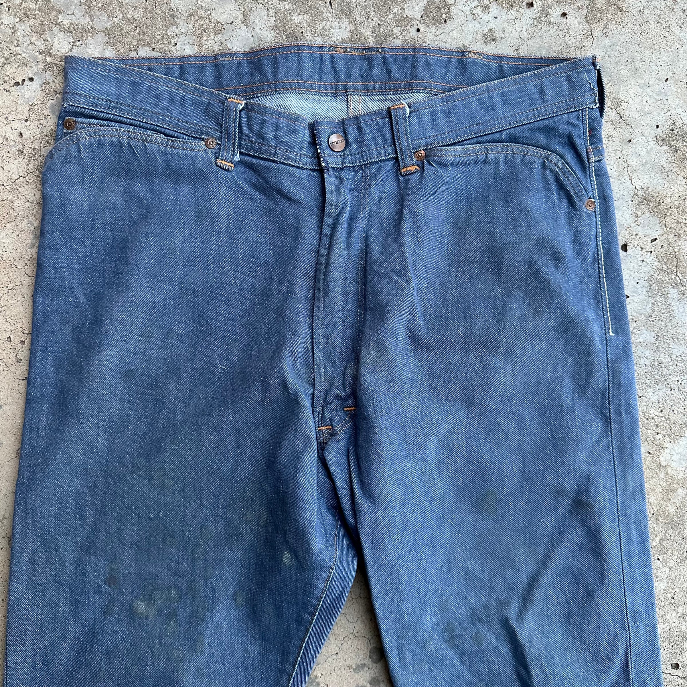 1960’s Roebucks Frog Pocket Denim Jeans 36” Waist