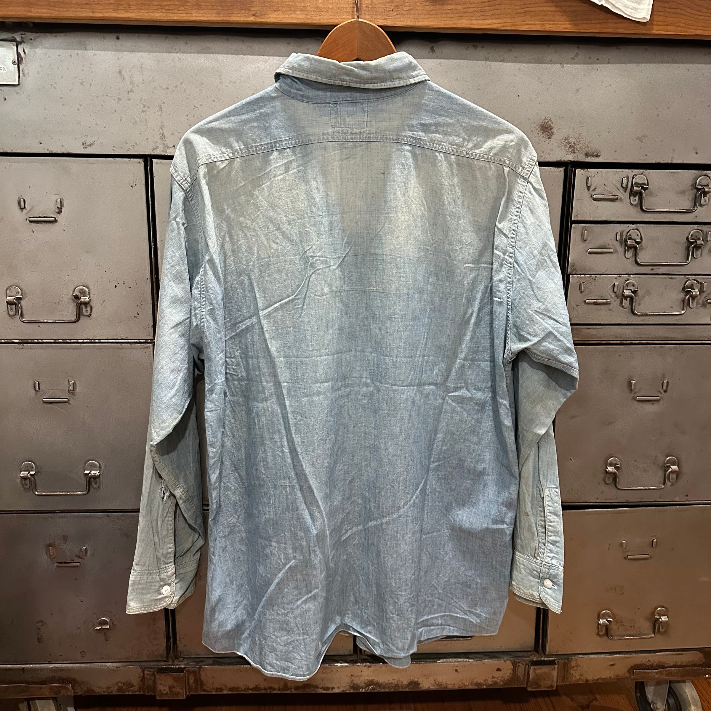 1950’s Red Kap Chambray Work Shirt L/XL