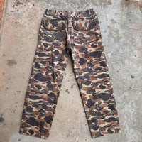 1970’s Carhartt Duck Camo Canvas Pants 32” Waist