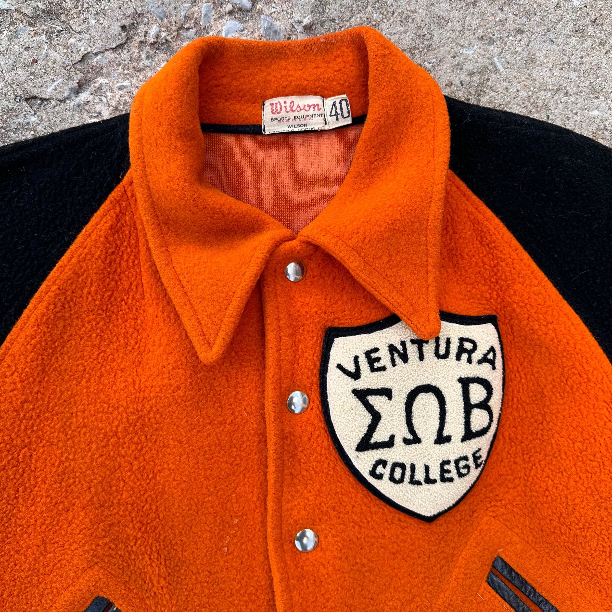 1950’s Wilson Fleece Varsity Jacket Size 40
