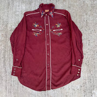 1950’s Miller Embroidered Gabardine Western Shirt Medium
