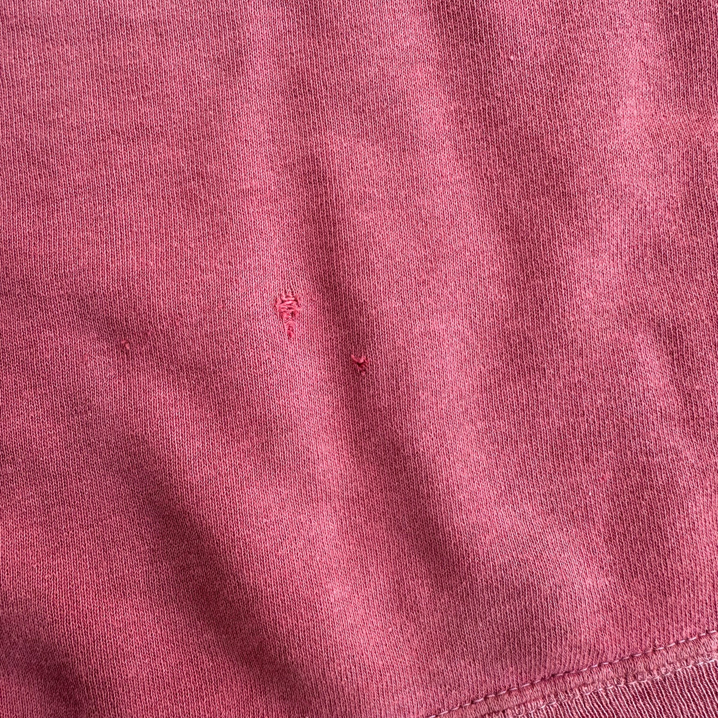 1950’s/60’s Faded Red Raglan Crewneck Sweatshirt 21” Chest