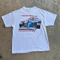 1990’s Ayrton Senna Williams Renault Formula 1 Racing T-Shirt Large