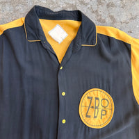 1960’s Patched Cotton Camp Collar Shirt Large