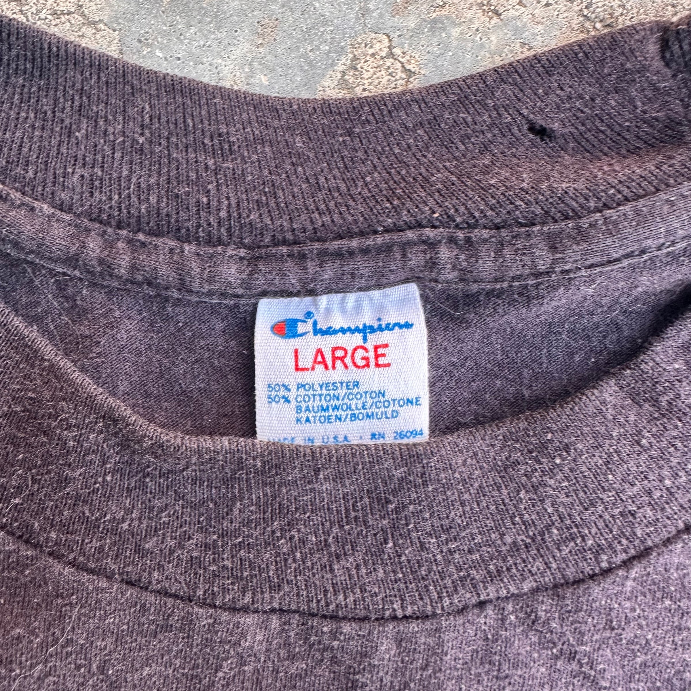 1980’s Black Champion Army T-Shirt Medium