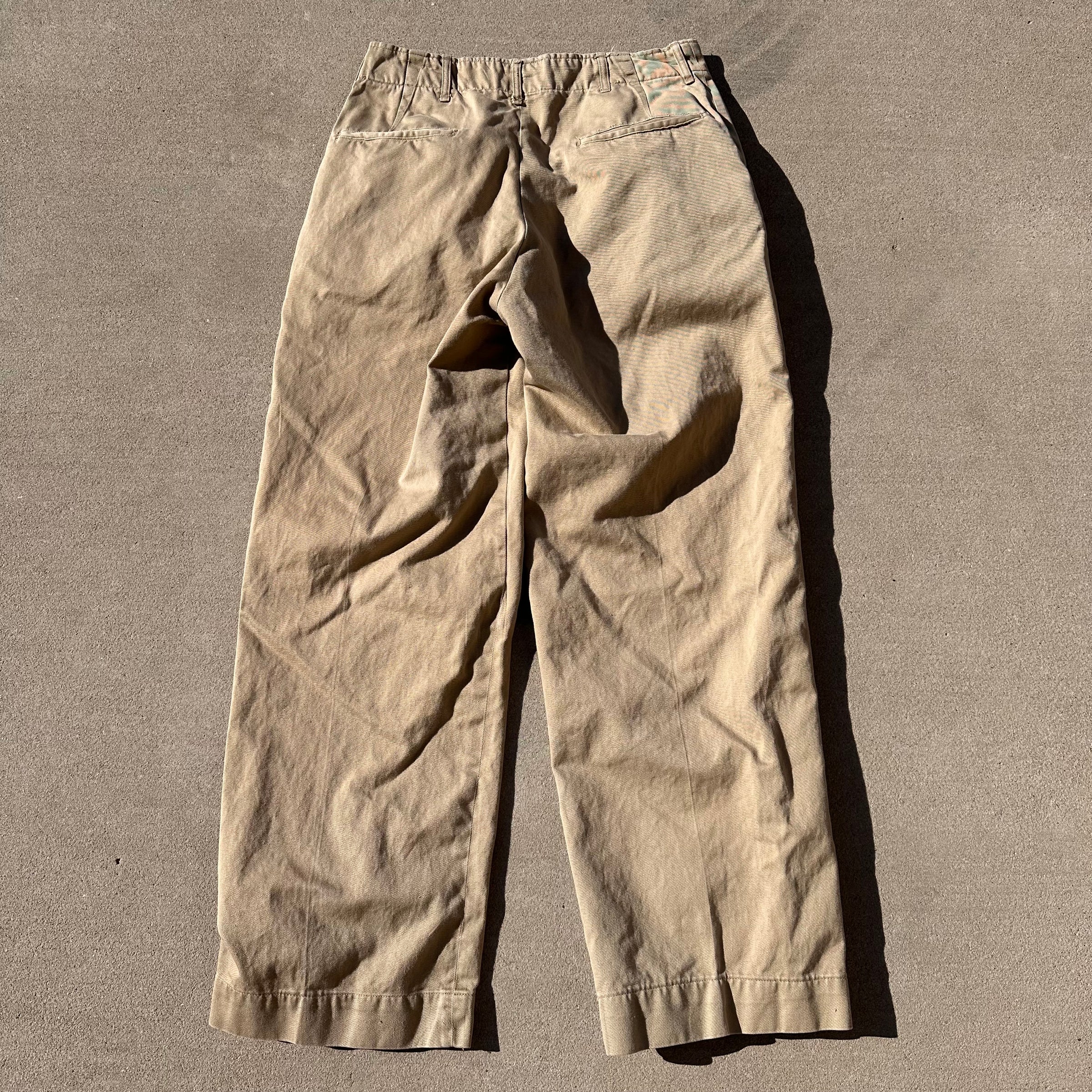 1940’s WWII US Army M-45 Khaki Pants 30” x 29”