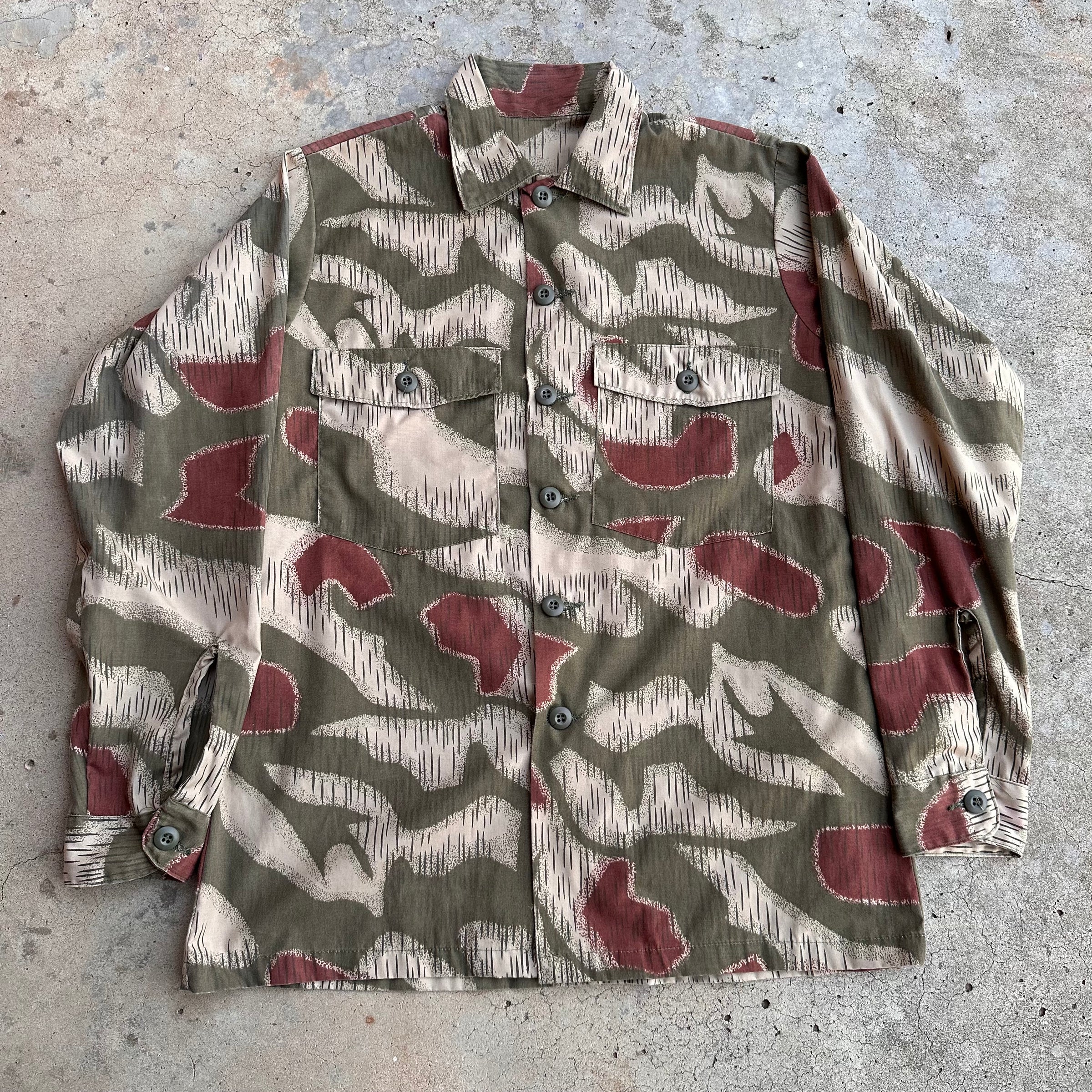 1970’s West German BGS Sumpfmuster Camo Army Fatigue Shirt