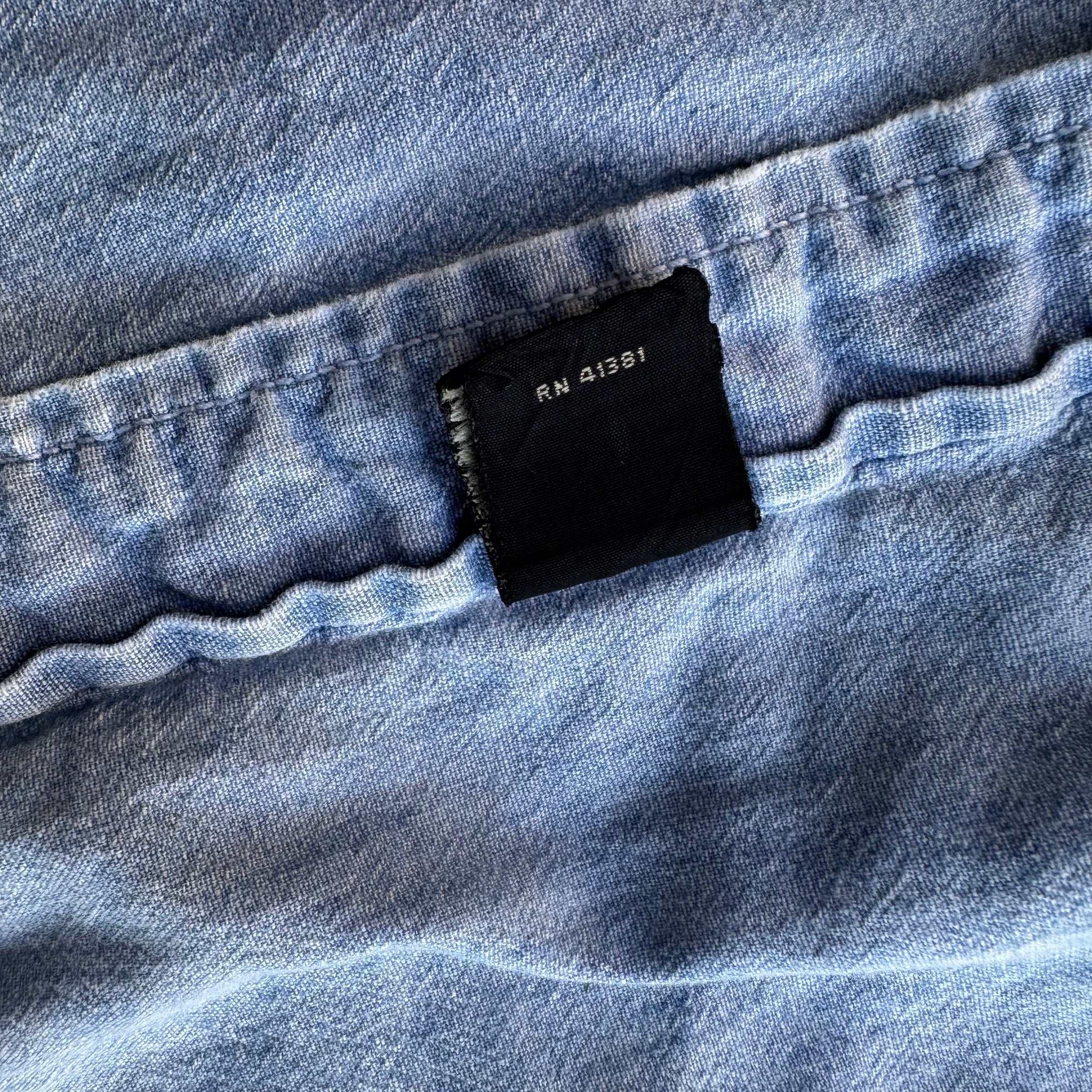 1990’s RRL Chambray Work Shirt Large