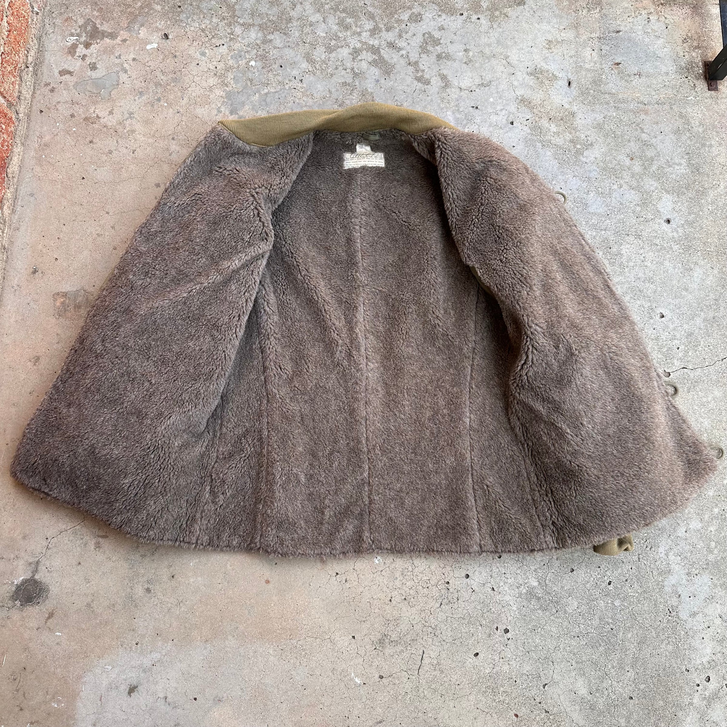 1940’s WWII Near Mint M-43 Pile Liner Jacket Size 36L