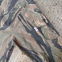 1970’s Neet Products Vertical Tiger Stripe Hunting Jacket XL