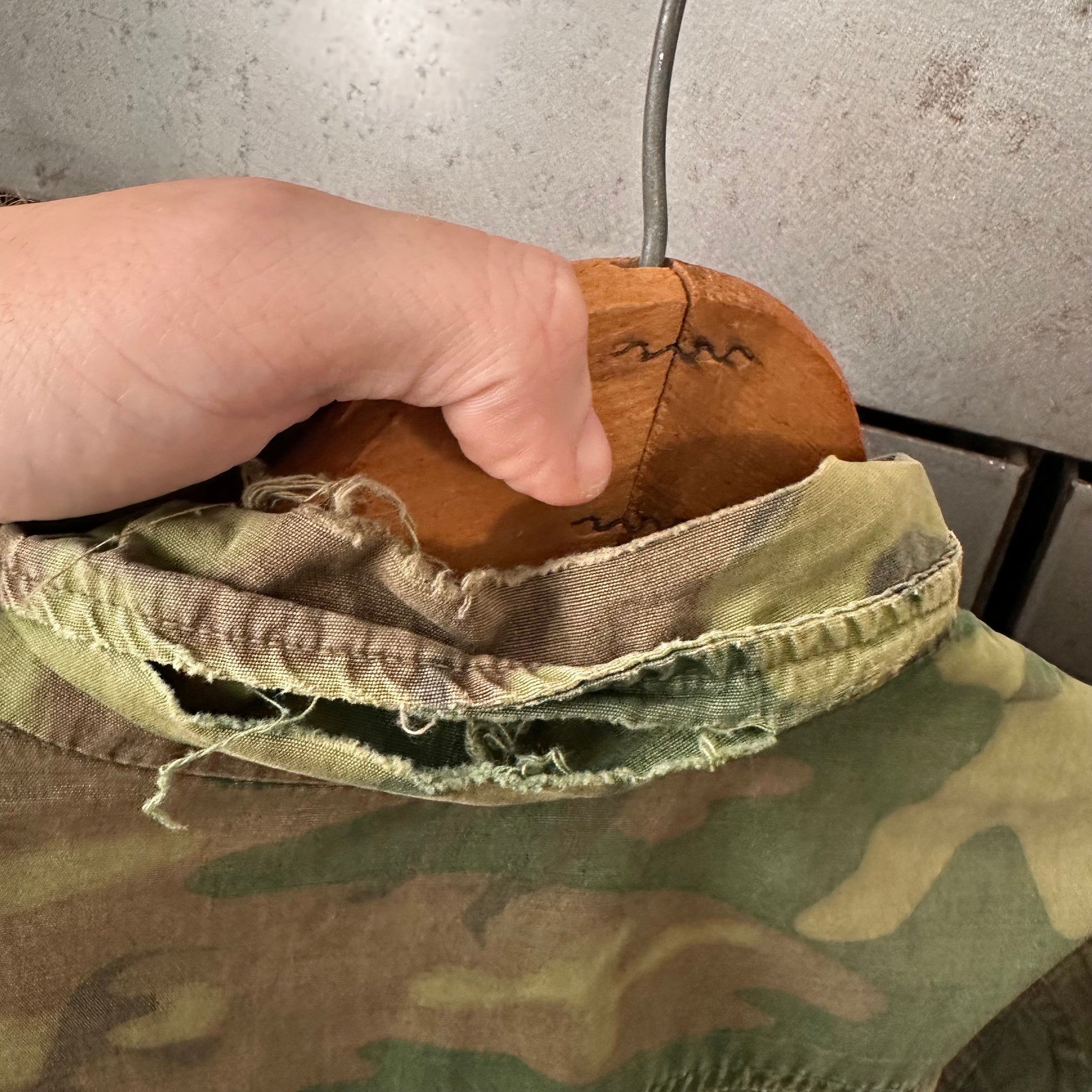 1960’s Poplin ERDL Camo Jungle Jacket Large Regular