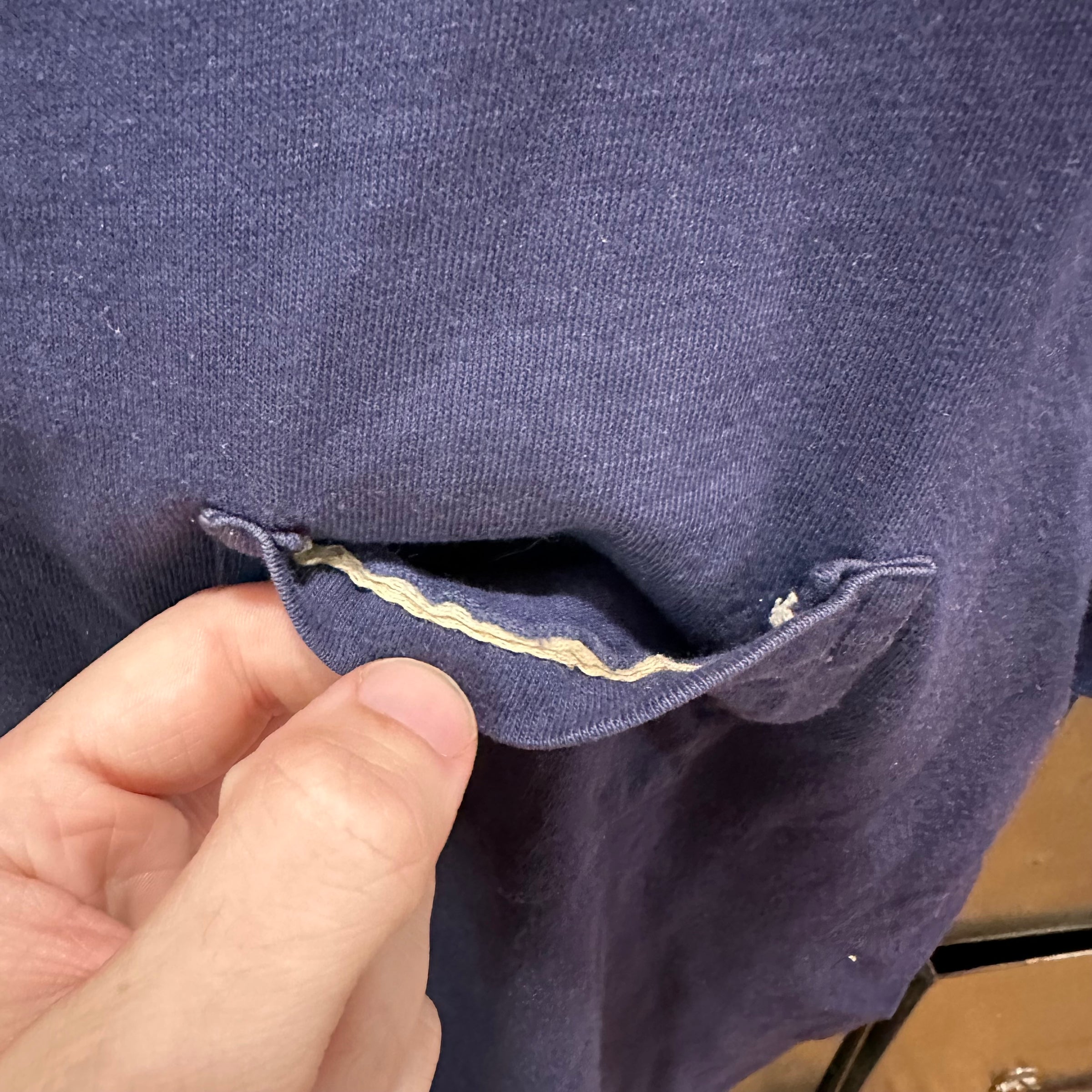 1960’s Penney’s TownCraft Navy Pocket T-Shirt Medium