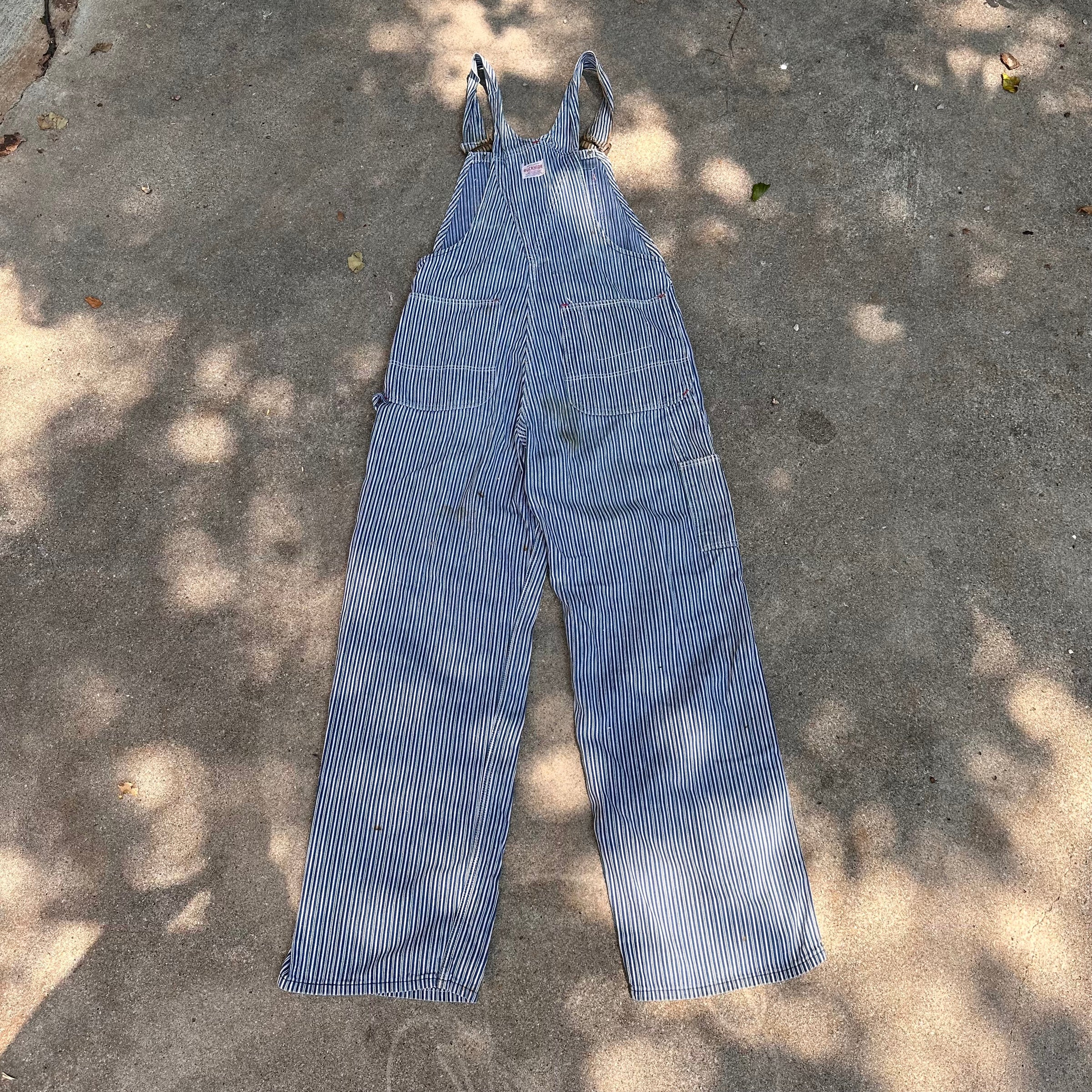 1950’s Anthony’s Buckhide Liberty Stripe Overalls 32” x 30”