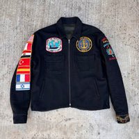 1980’s US Navy Wool Mediterranean Cruise Souvenir Jacket 25” Chest