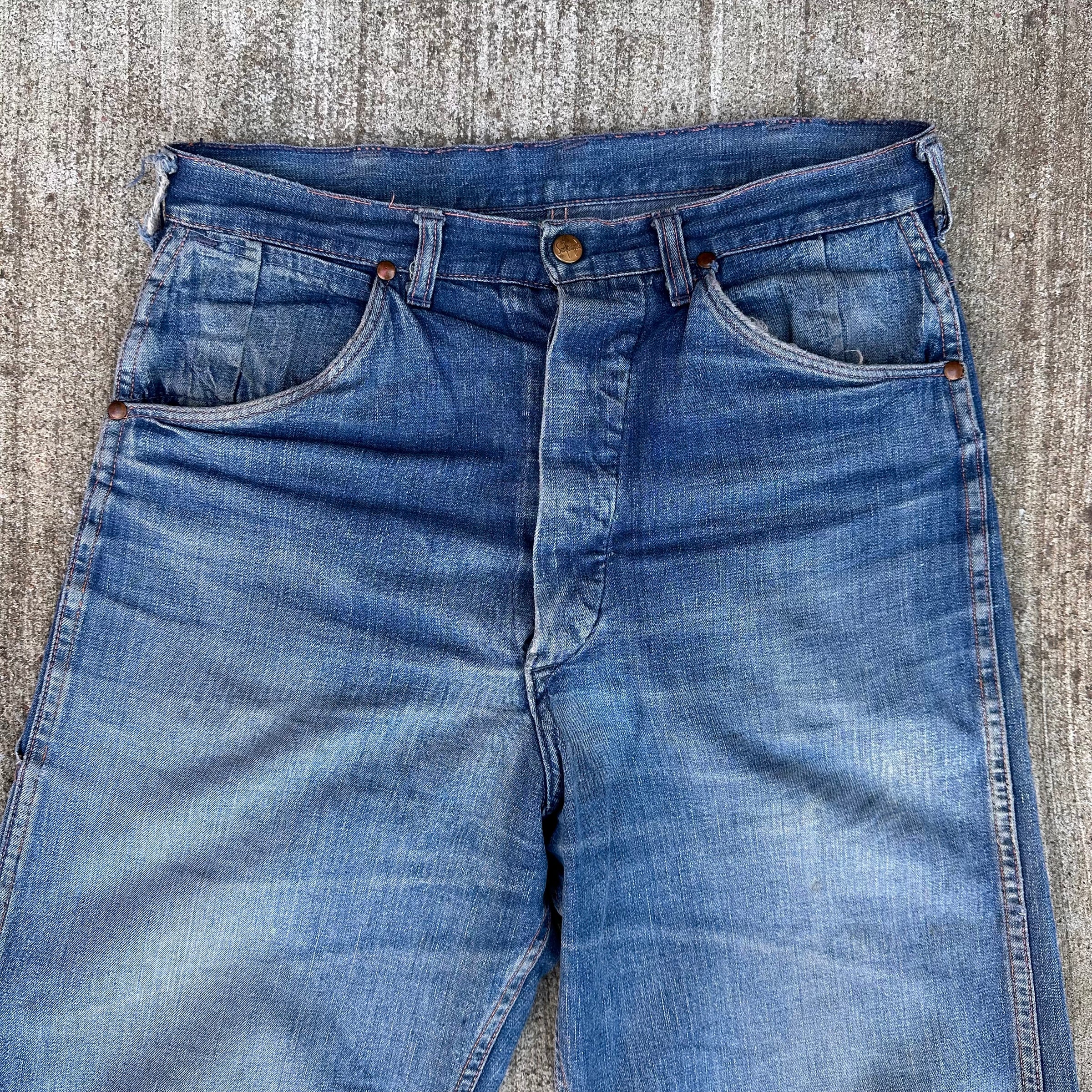 1940’s Sanforized Donut Button Denim Carpenter Jeans 31” x 30”