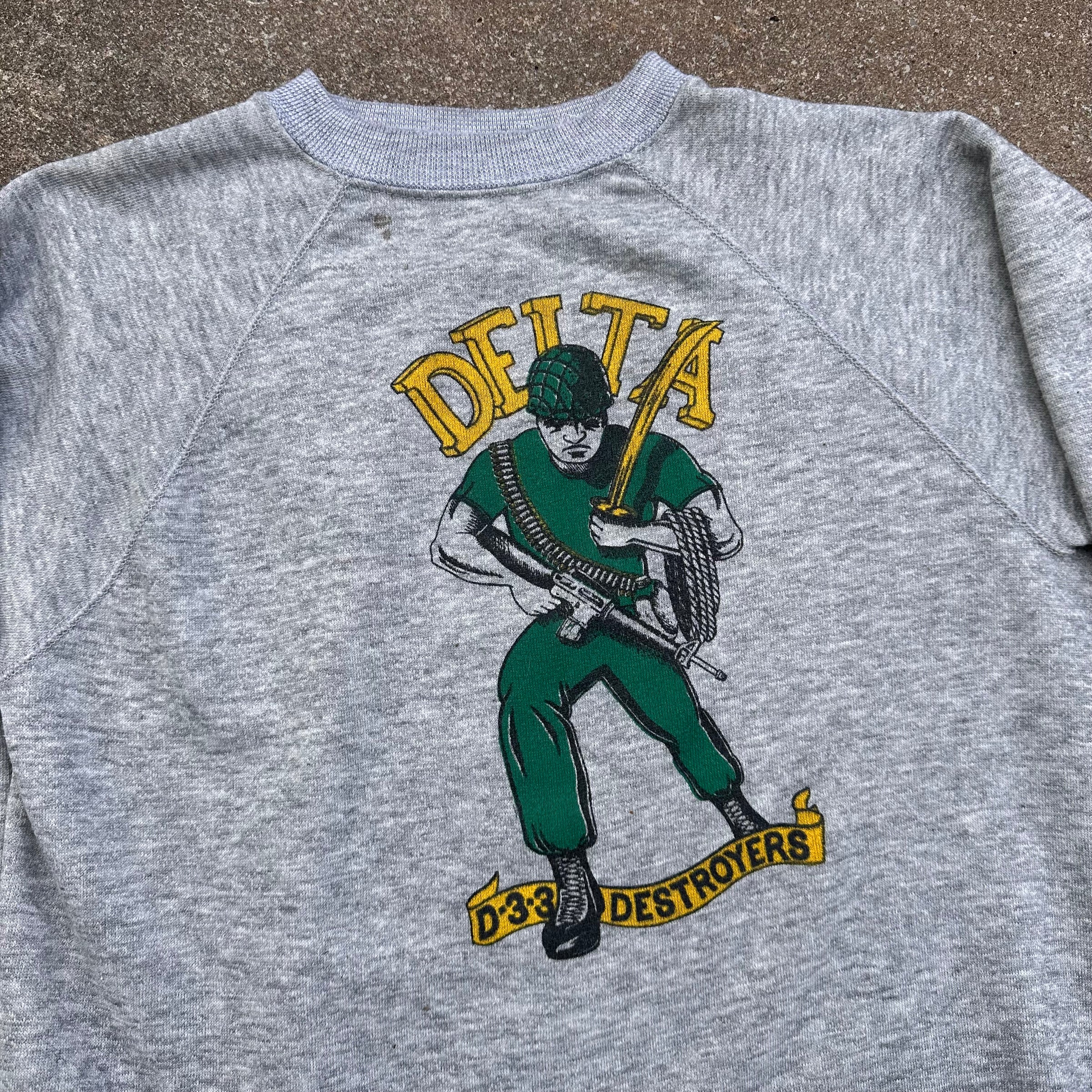 1970’s Vietnam War US Army Delta D-3-3 Destroyers Sweatshirt
