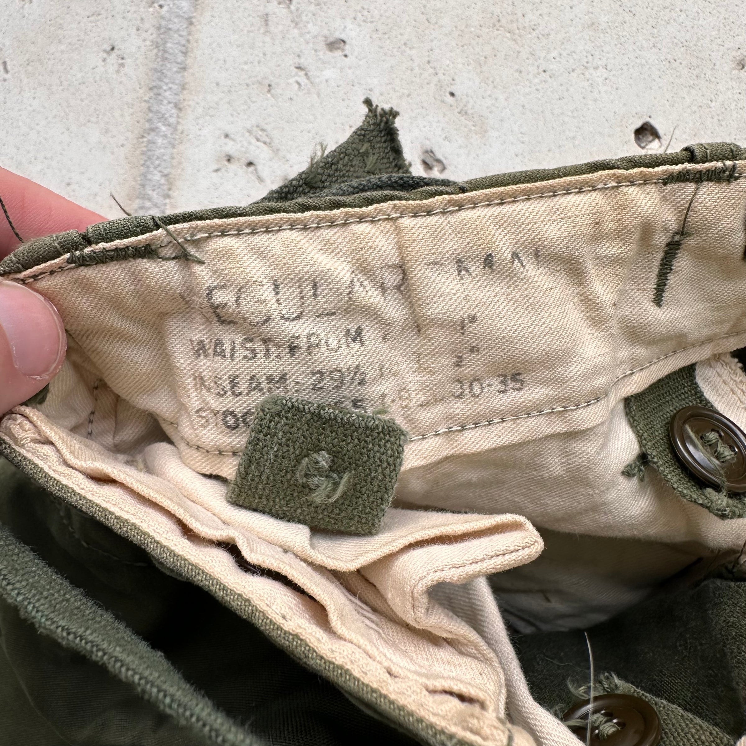 1950’s US Military M-51 Field Trousers Small Regular