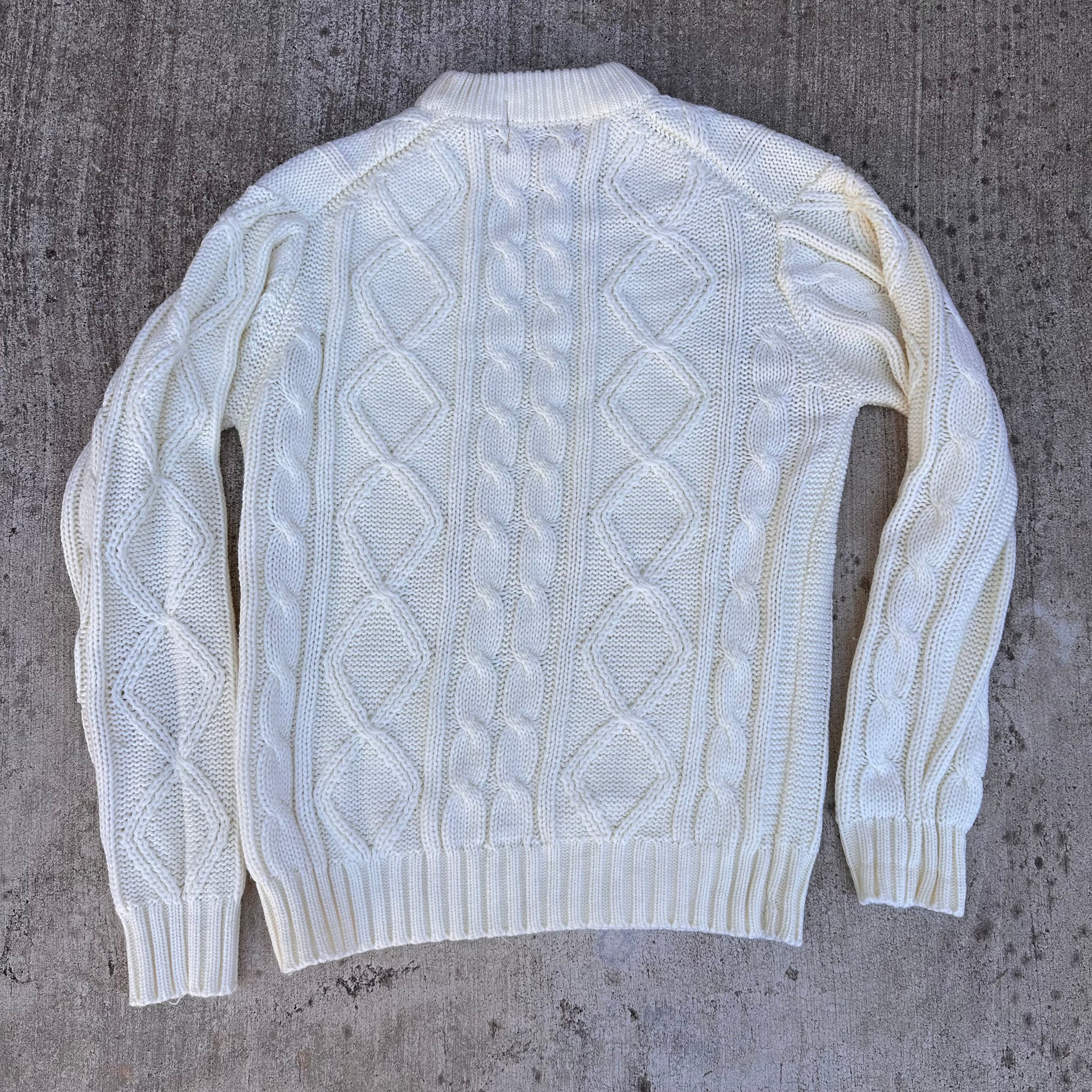 1970’s Sears Kings Road Acrylic Fisherman Sweater Medium