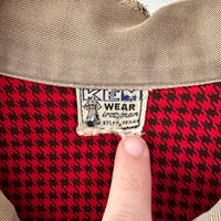 1950’s Kem Wear Gingham Lined Work Jacket Medium