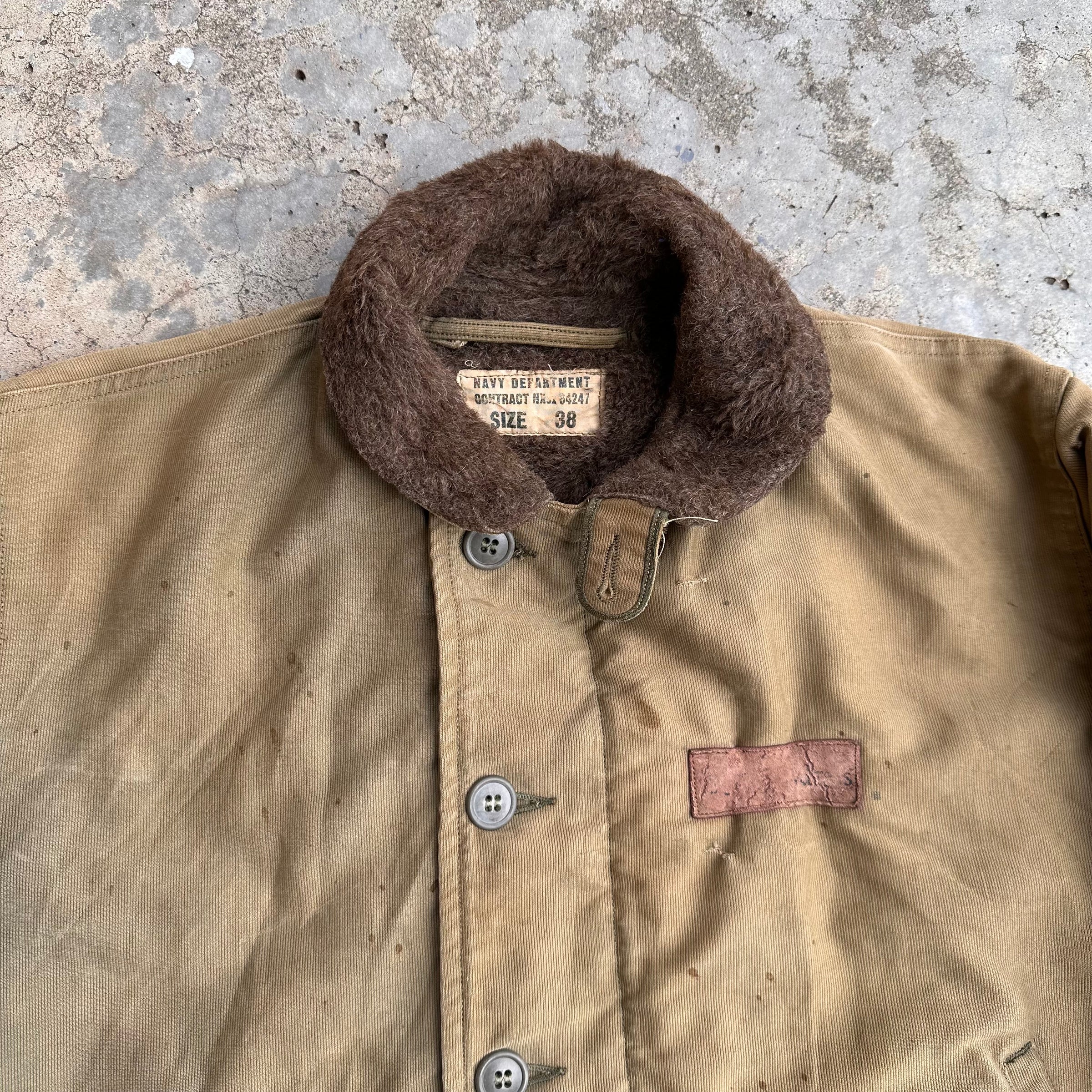1940’s WWII Late War N-1 Deck Jacket Size 38