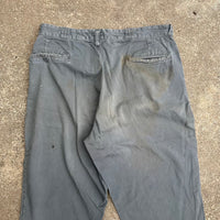 1950’s Grey Boat Cloth Work Pants 34” Waist
