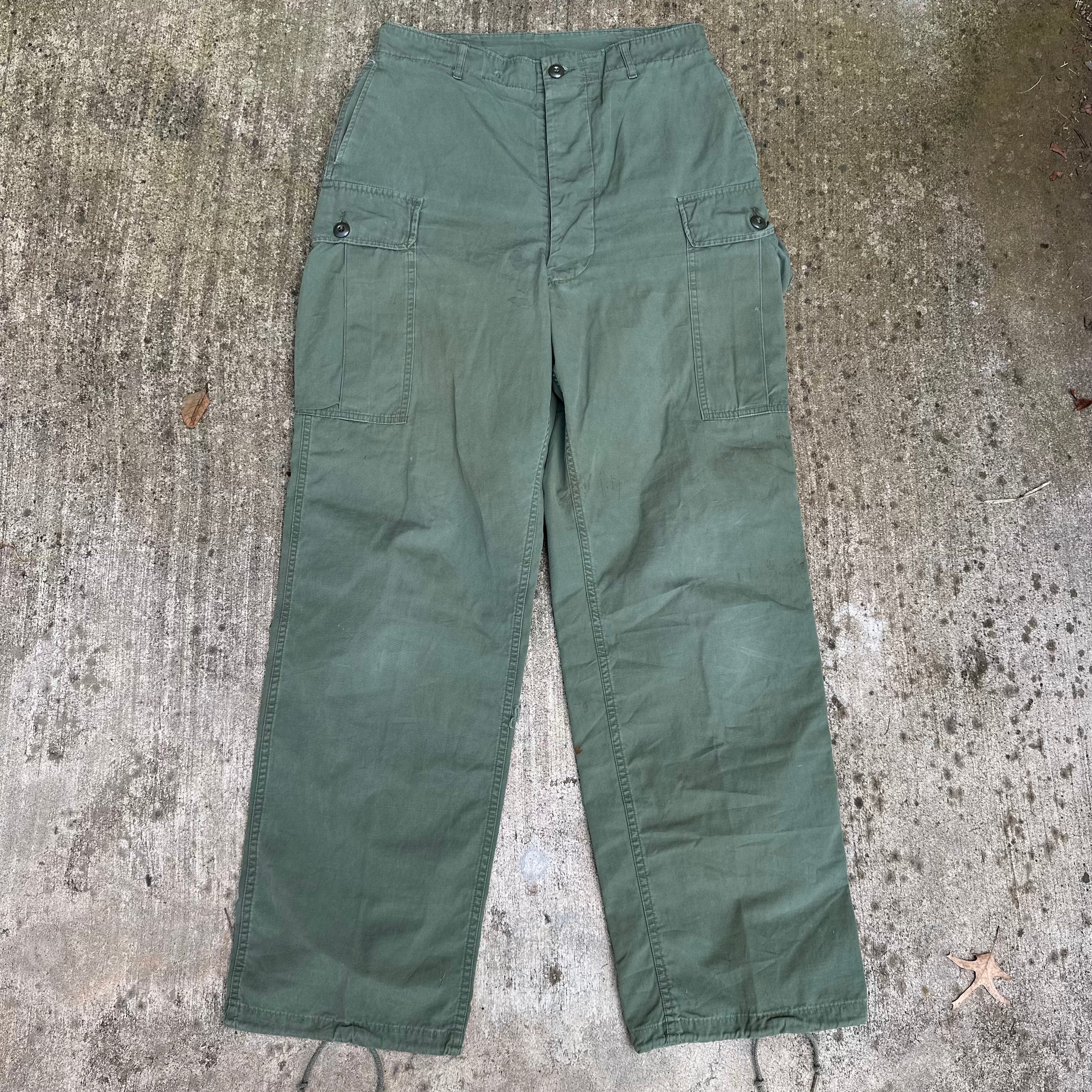 1960’s Vietnam War First Pattern Jungle Trousers Medium Long