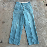1940’s Lee Union Made Sanforized Green Chino Pants 30” Waist
