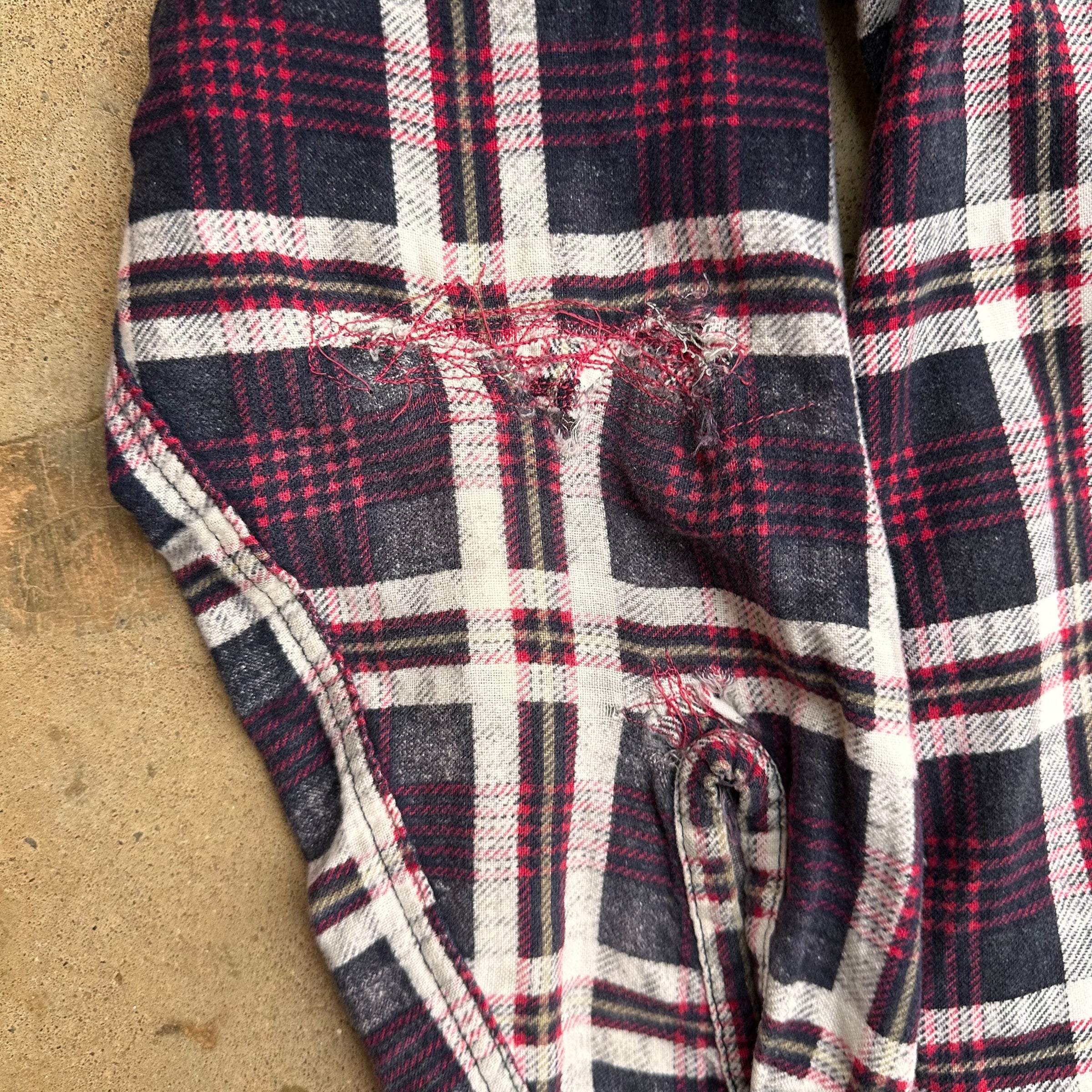 1950’s/60’s King Kole Printed Cotton Flannel Shirt XL