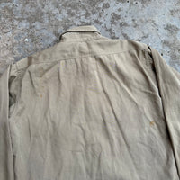 1950’s/60’s Stur-Dee Twist Twill Khaki Work Shirt Large