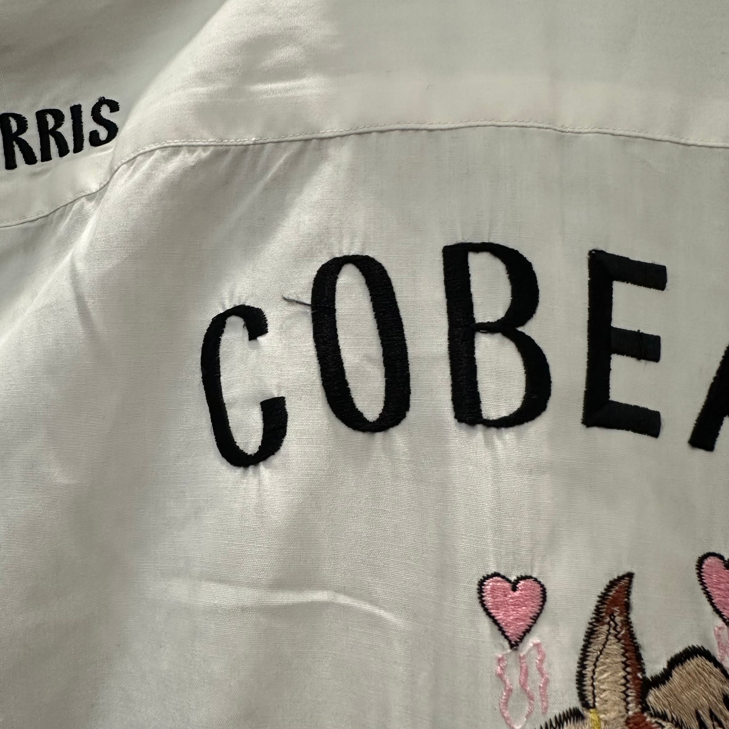 1960’s Japanese Made Cotton Military Souvenir Bowling Shirt 24” Chest