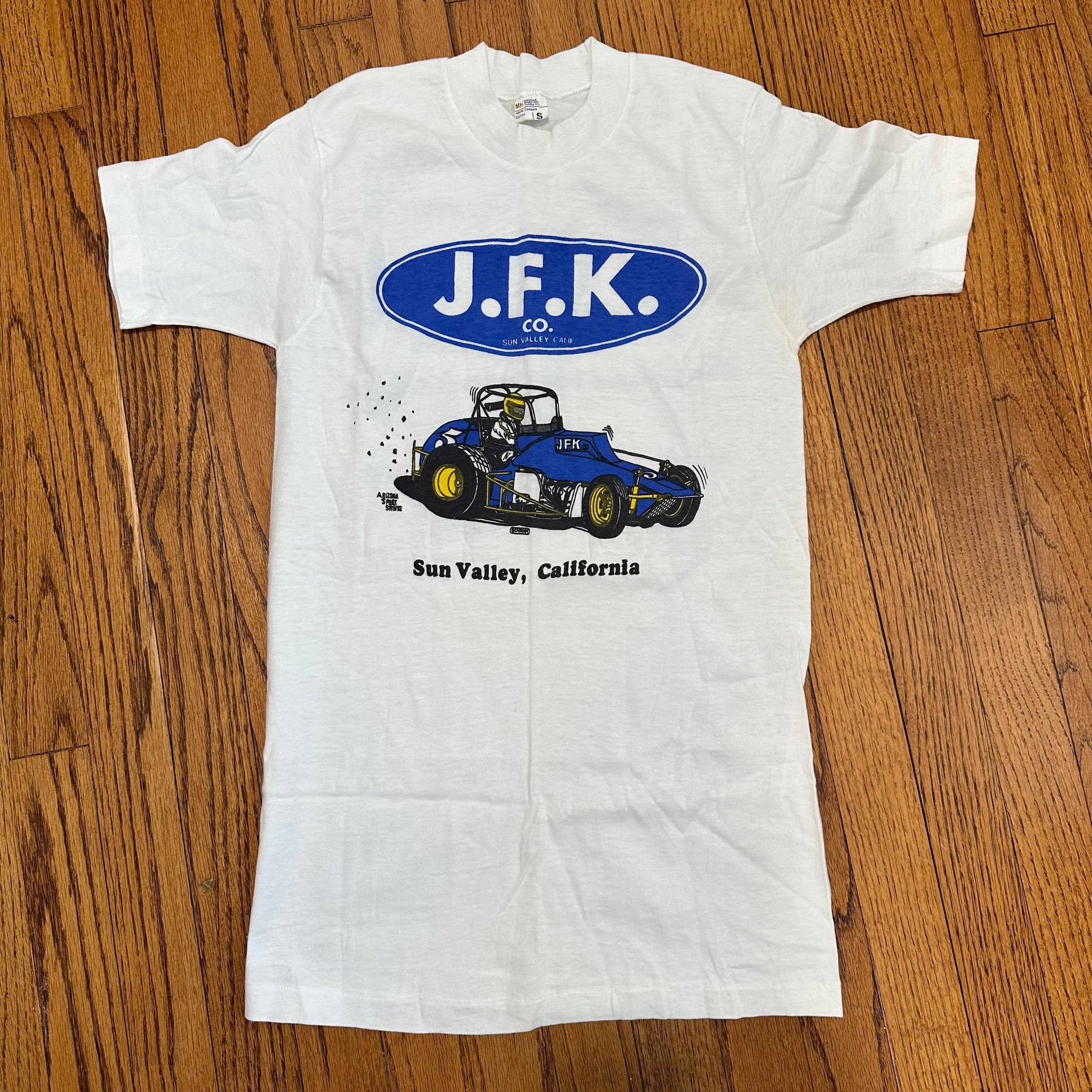 1970’s Deadstock J.F.K Stock Car Racing Equipment T-Shirt Small