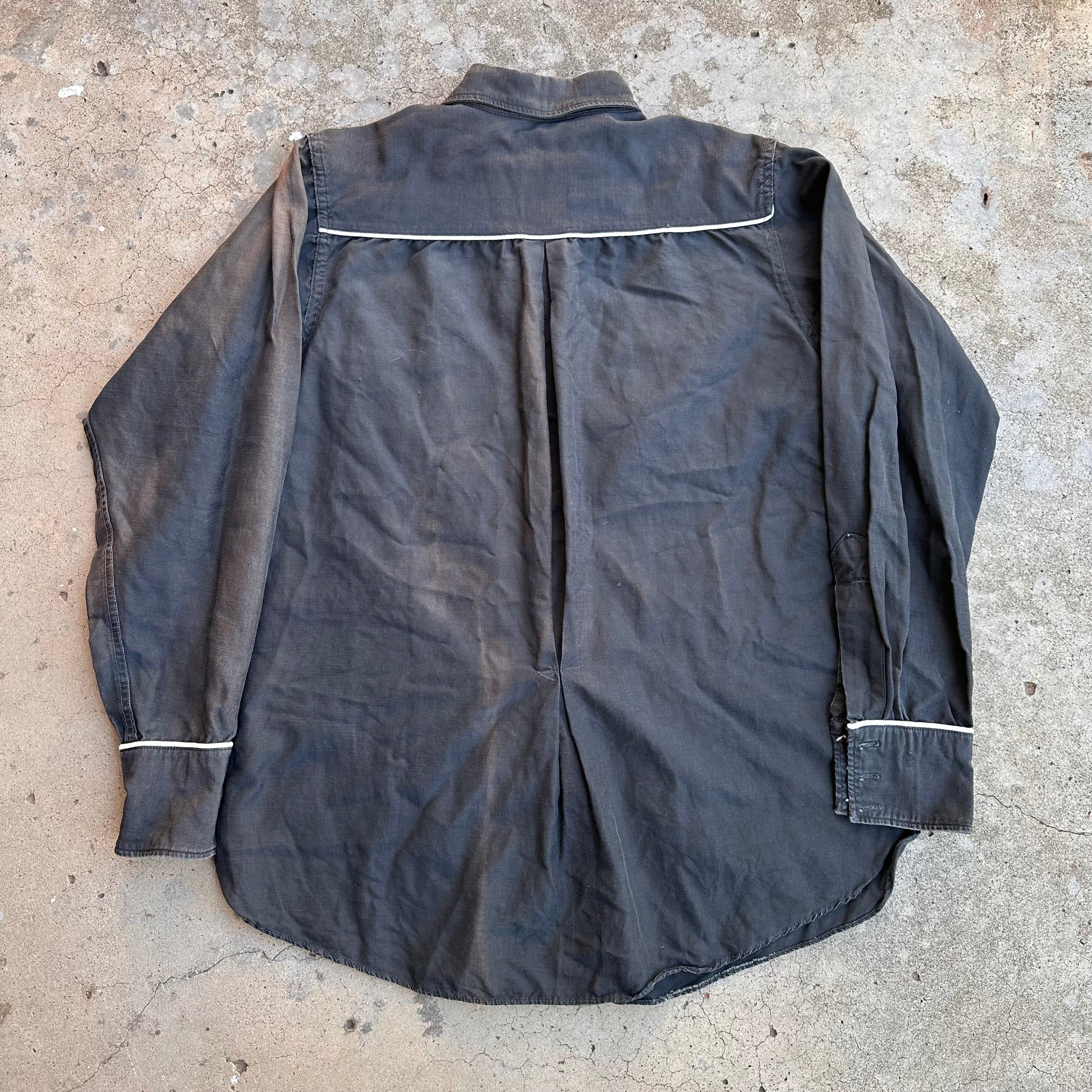 1940’s/50’s Miller Black Cotton Western Shirt Small