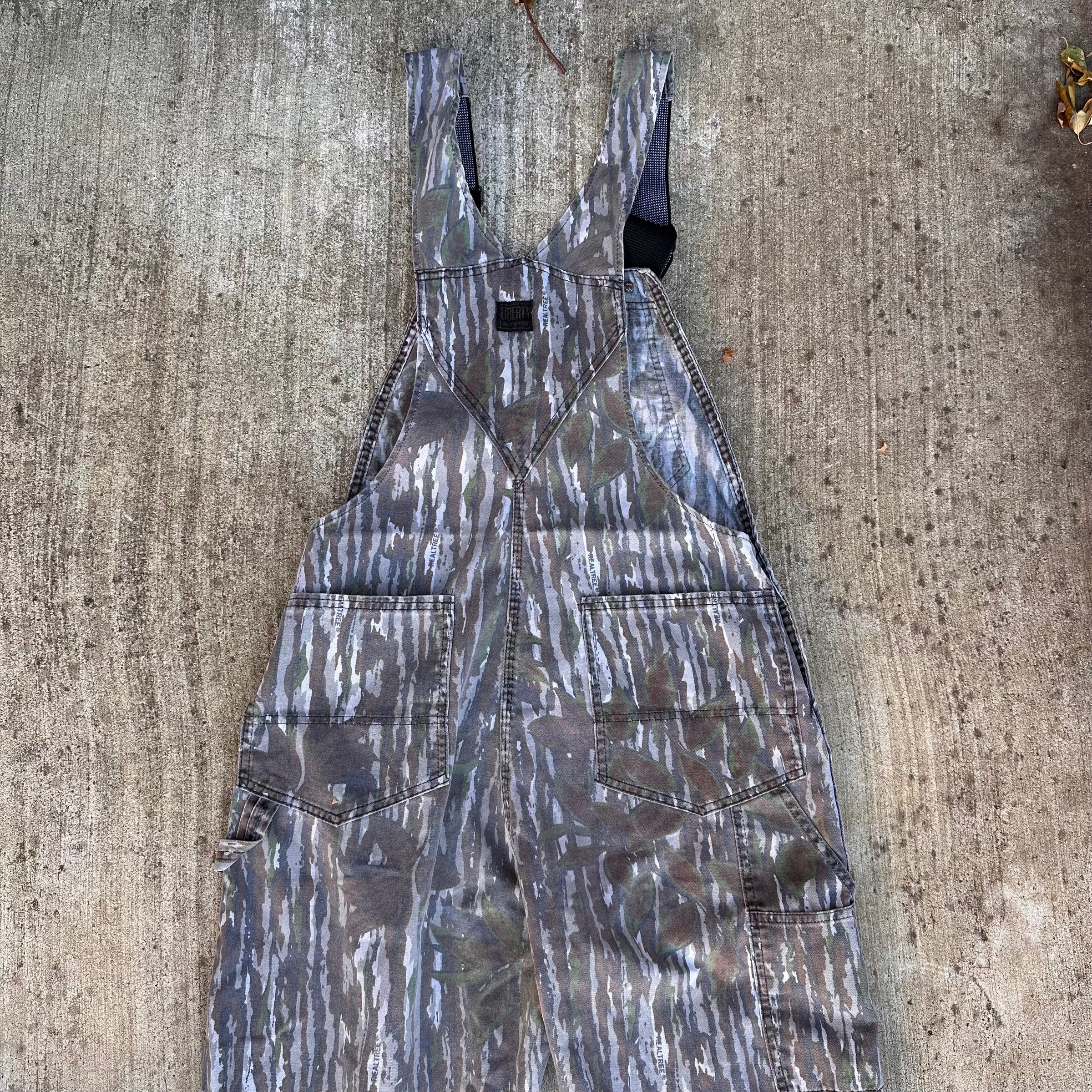 1990’s Liberty Real-Tree Camo Double Knee Overalls 34” x 30”