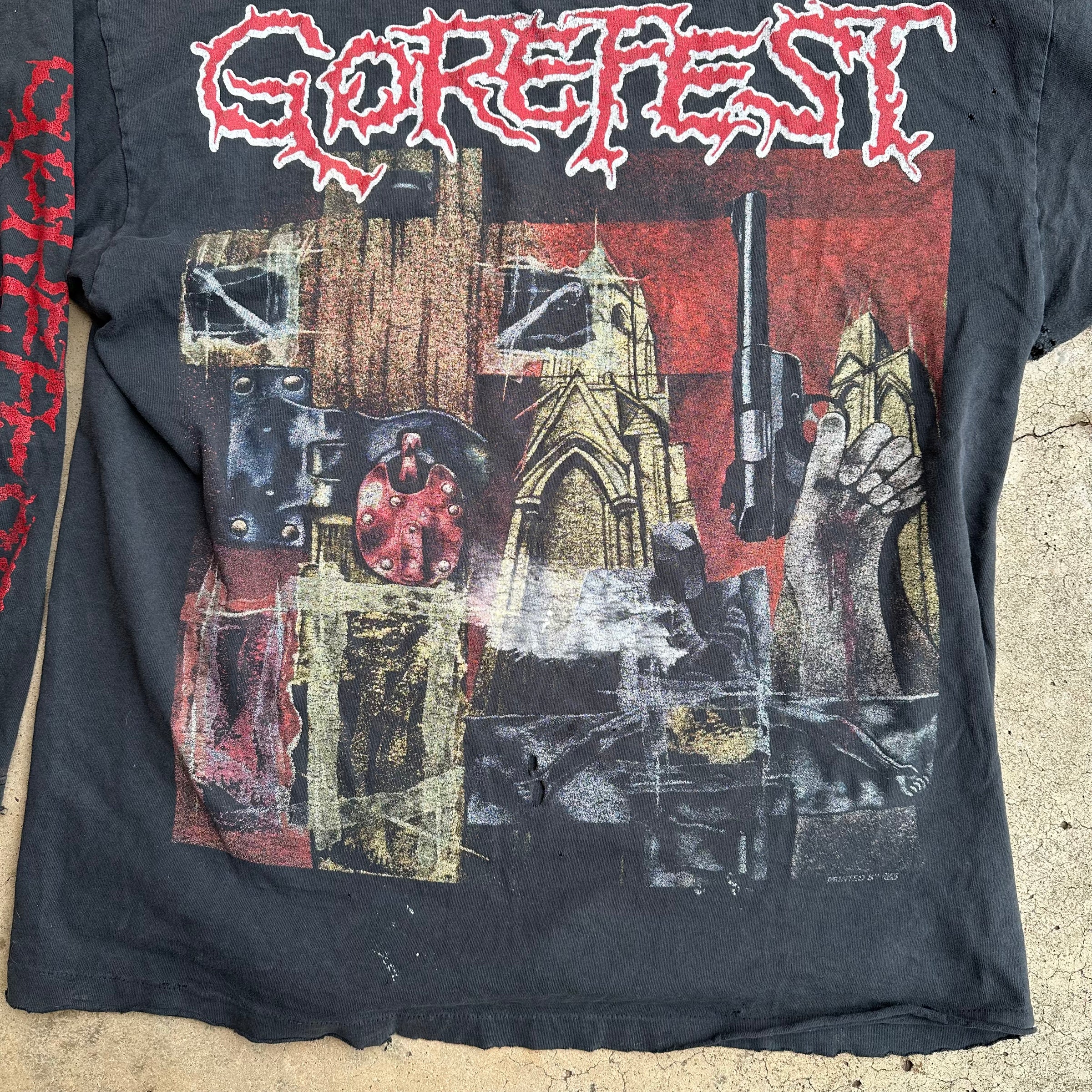 1993 Gorefest “False” Euro Tour Longsleeve T-Shirt XL