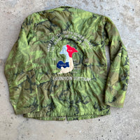 1960’s Vietnam War ERDL Camo Souvenir Jacket Small