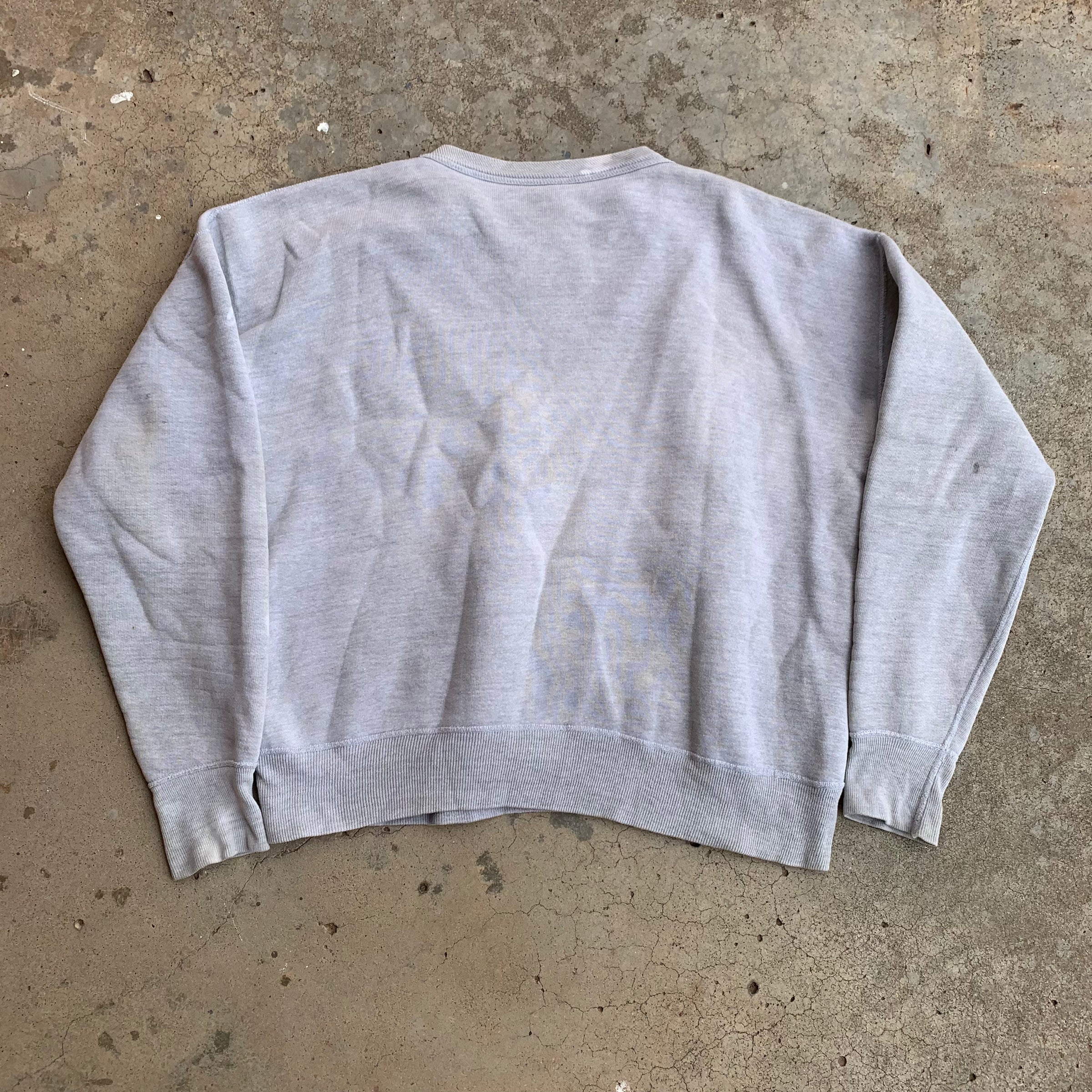 1950’s Grey Single V Crewneck Sweatshirt XL