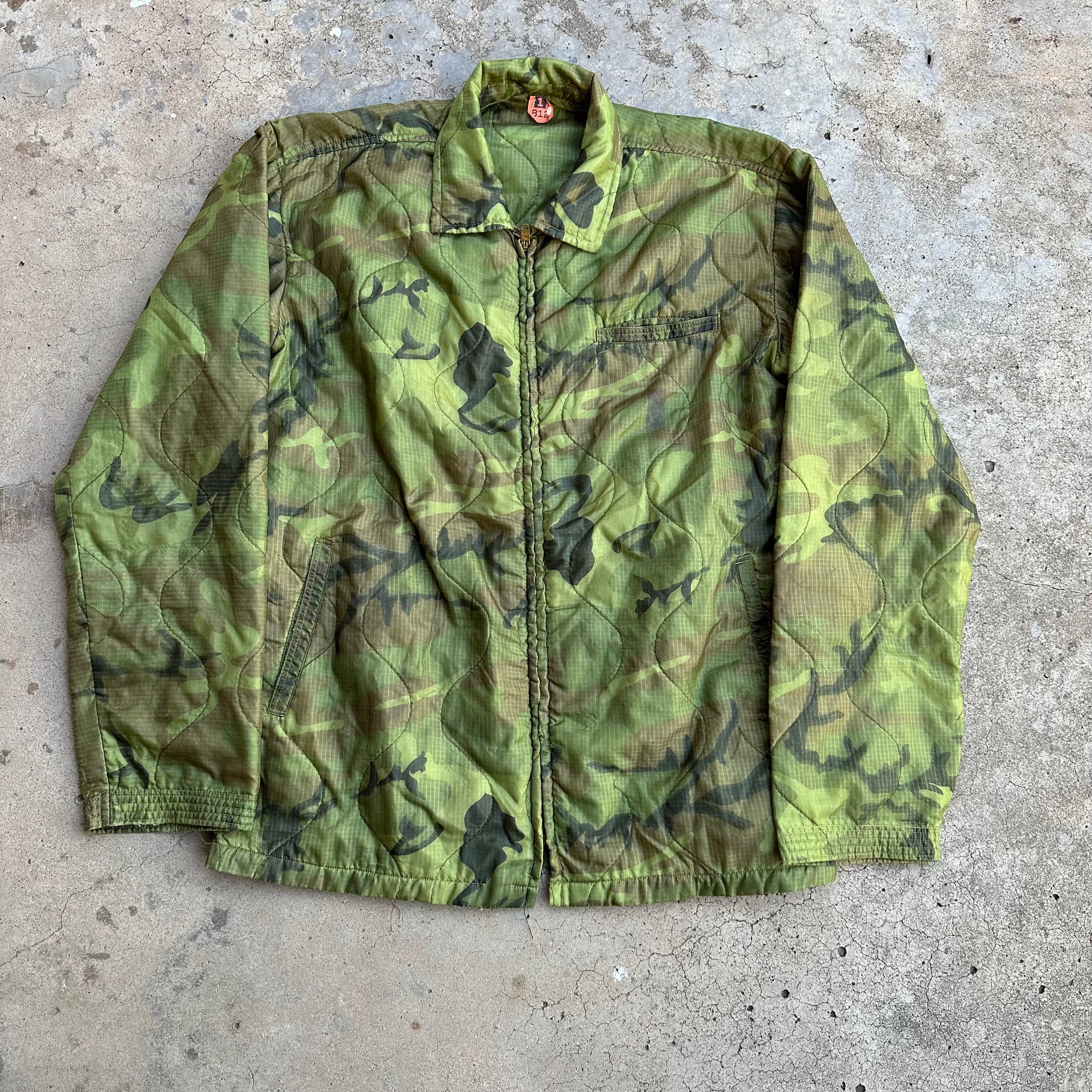 1960’s Vietnam War ERDL Camo Souvenir Jacket Small