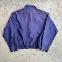 1950’s Purple Campus Nylon Rockabilly Work Jacket Size 42