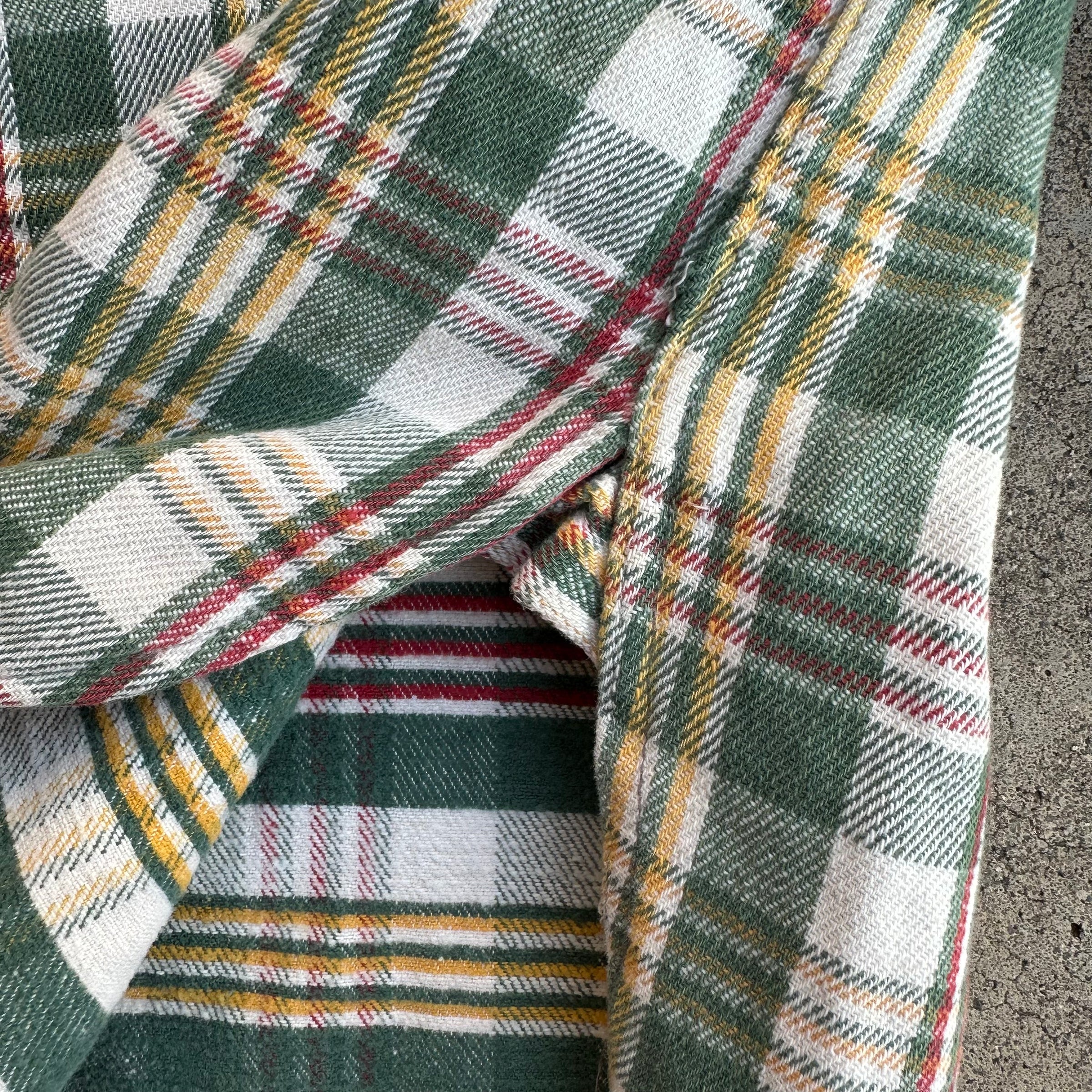 1940’s Sun Valley Plaid Cotton Flannel Shirt