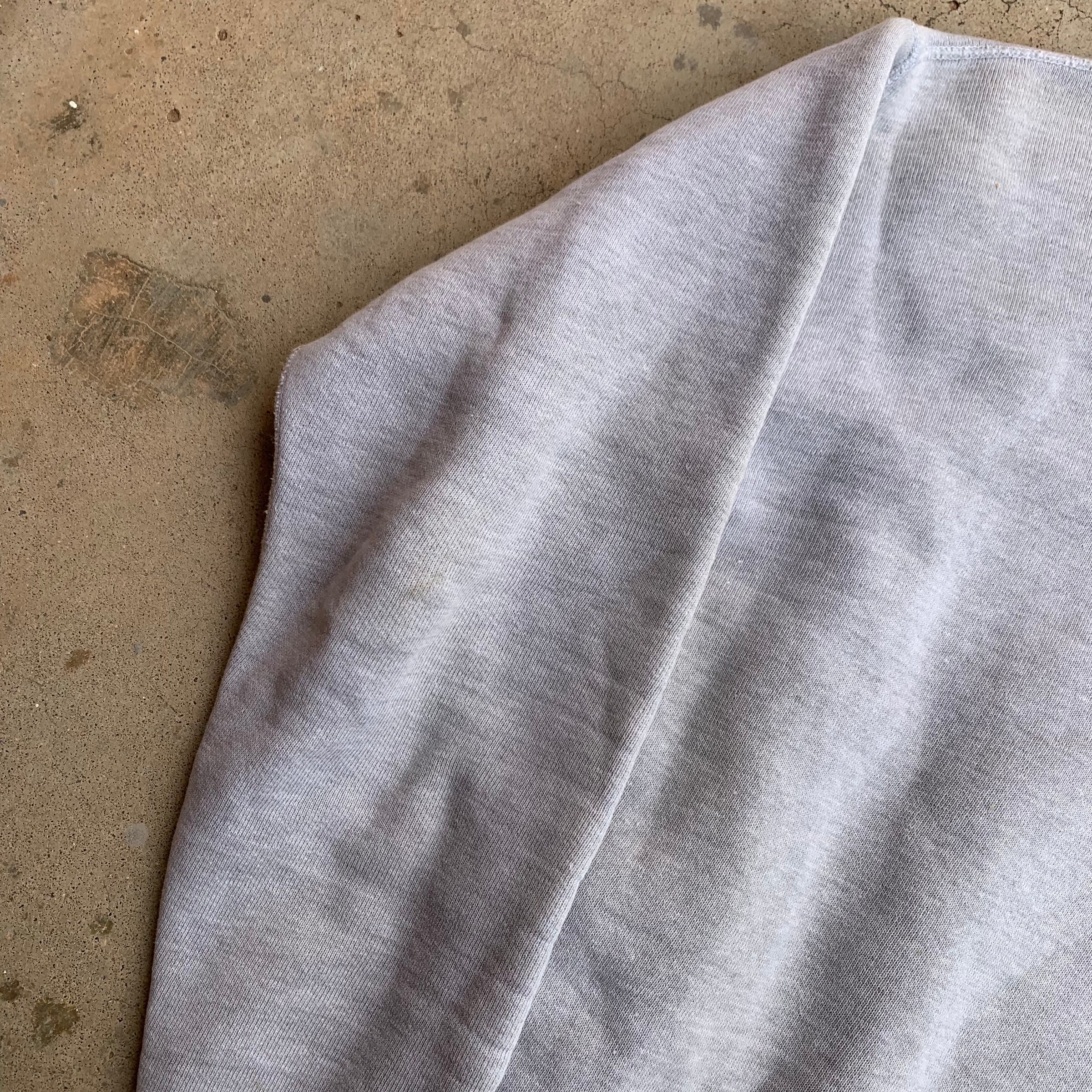 1950’s Grey Single V Crewneck Sweatshirt XL