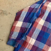 1950’s Thrashed Sun Valley Cotton Flannel Shirt Medium