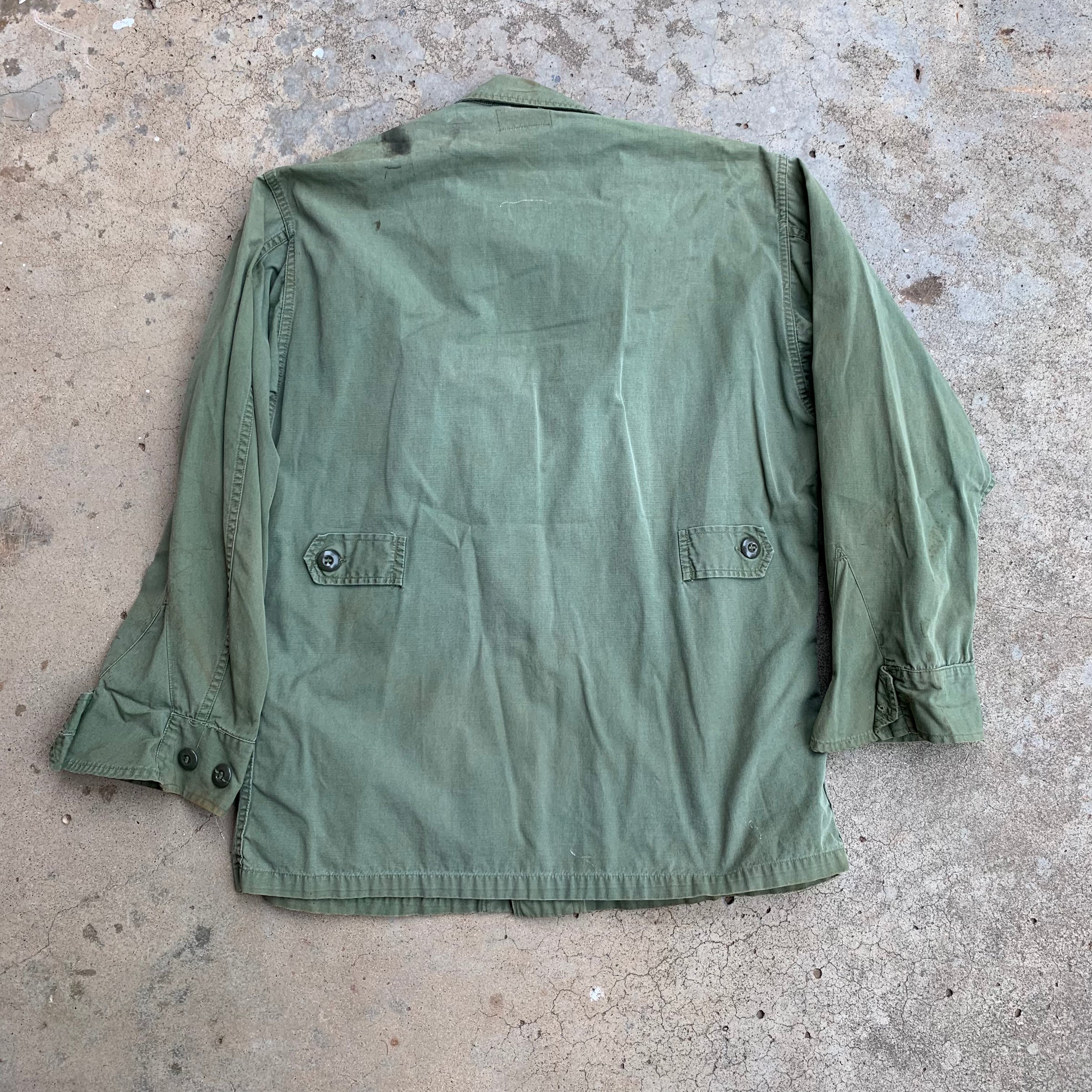 1963 Stenciled First Pattern Jungle Jacket Small Short