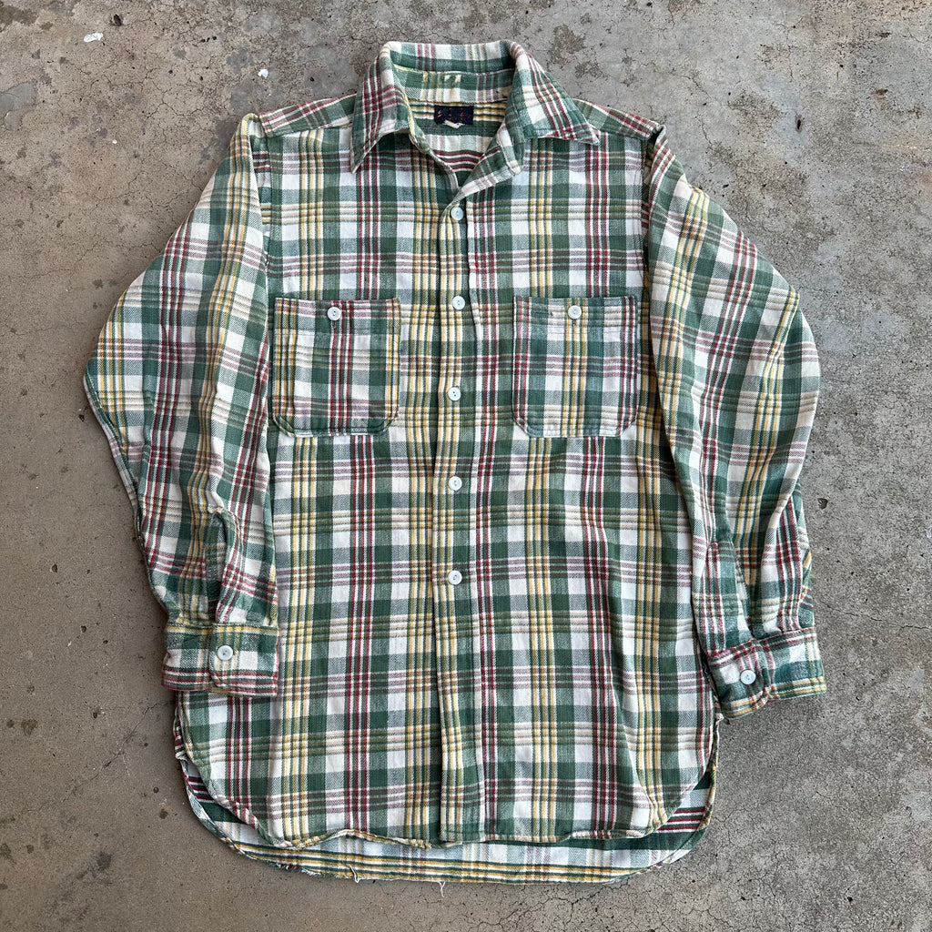 1940's Sun Valley Plaid Cotton Flannel Shirt – Little Chum