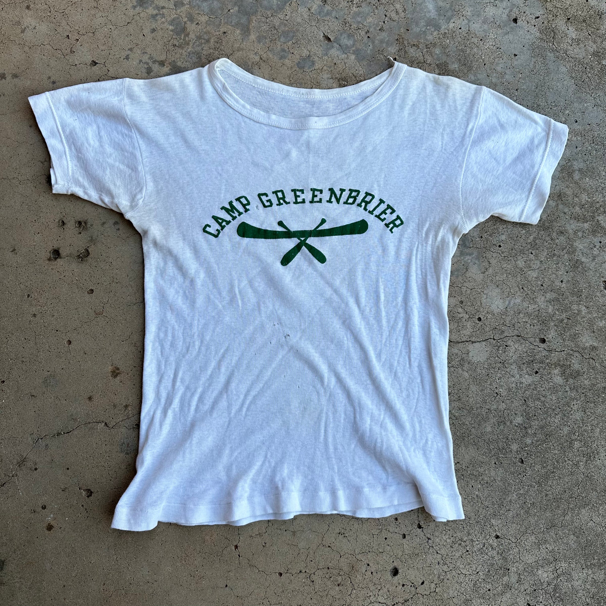 1940’s Camp Greenbrier Flock Print T-Shirt XS