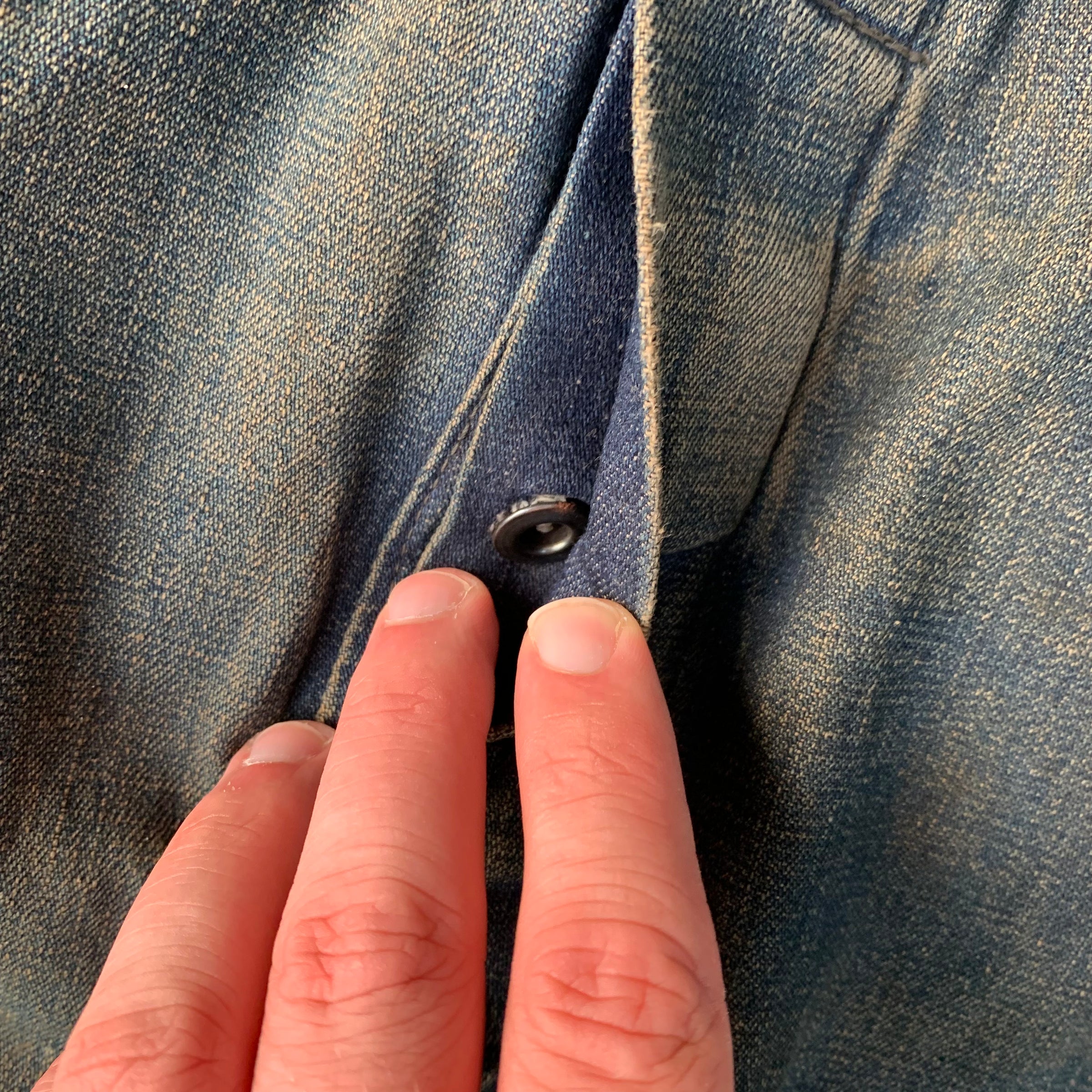 1940’s/50’s Jack Rabbit Low Back Denim Overalls 35” x 32”