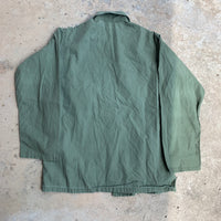 1960's Private Purchase First Pattern Poplin Fatigue Shirt Medium