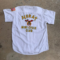 1960's Shriners Silk Embroidered Bowling Shirt Small