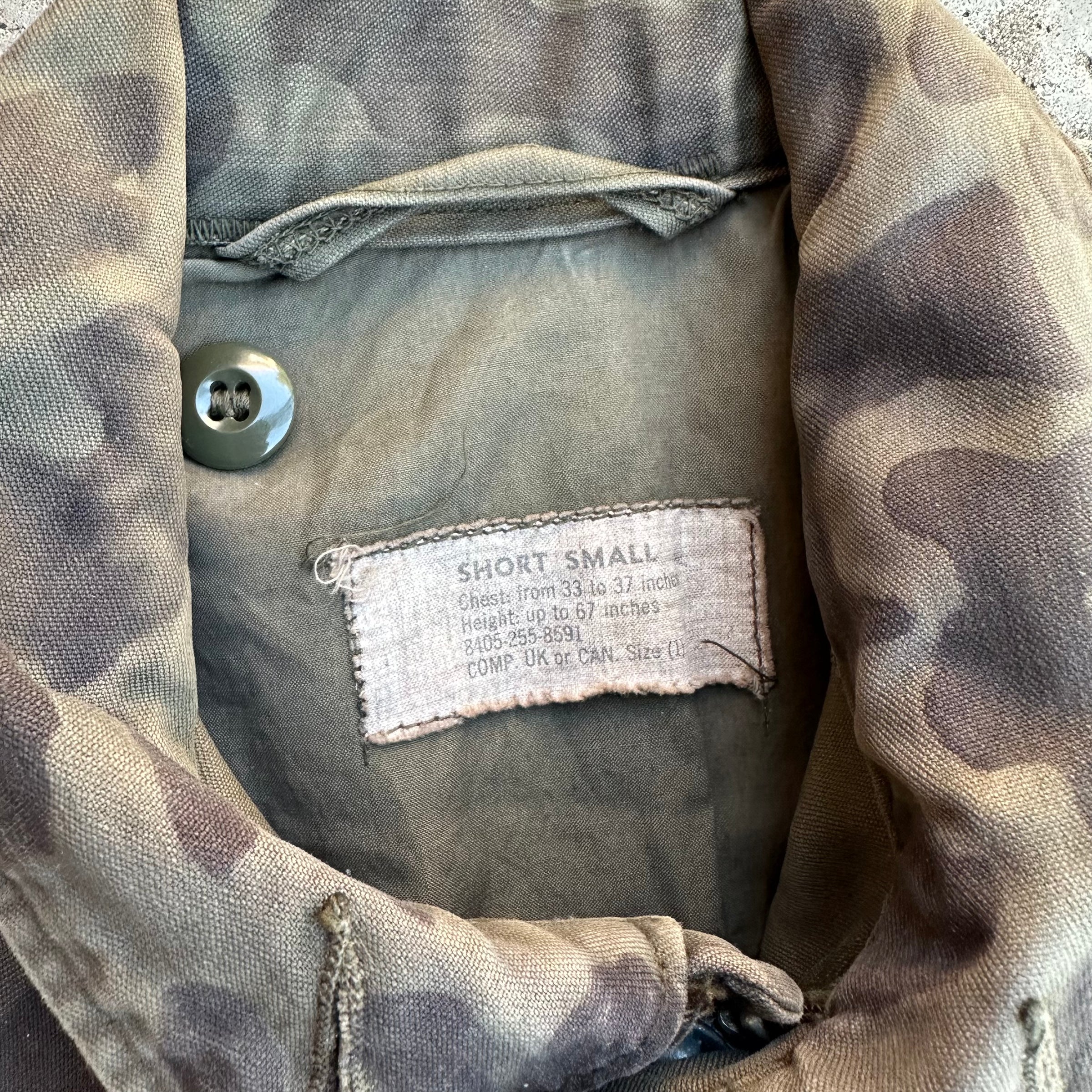 1960’s Homemade Camo Ranger M-51 Field Jacket Small Short