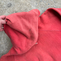 1950’s/60’s Faded Red Hooded Sweatshirt 23” Chest