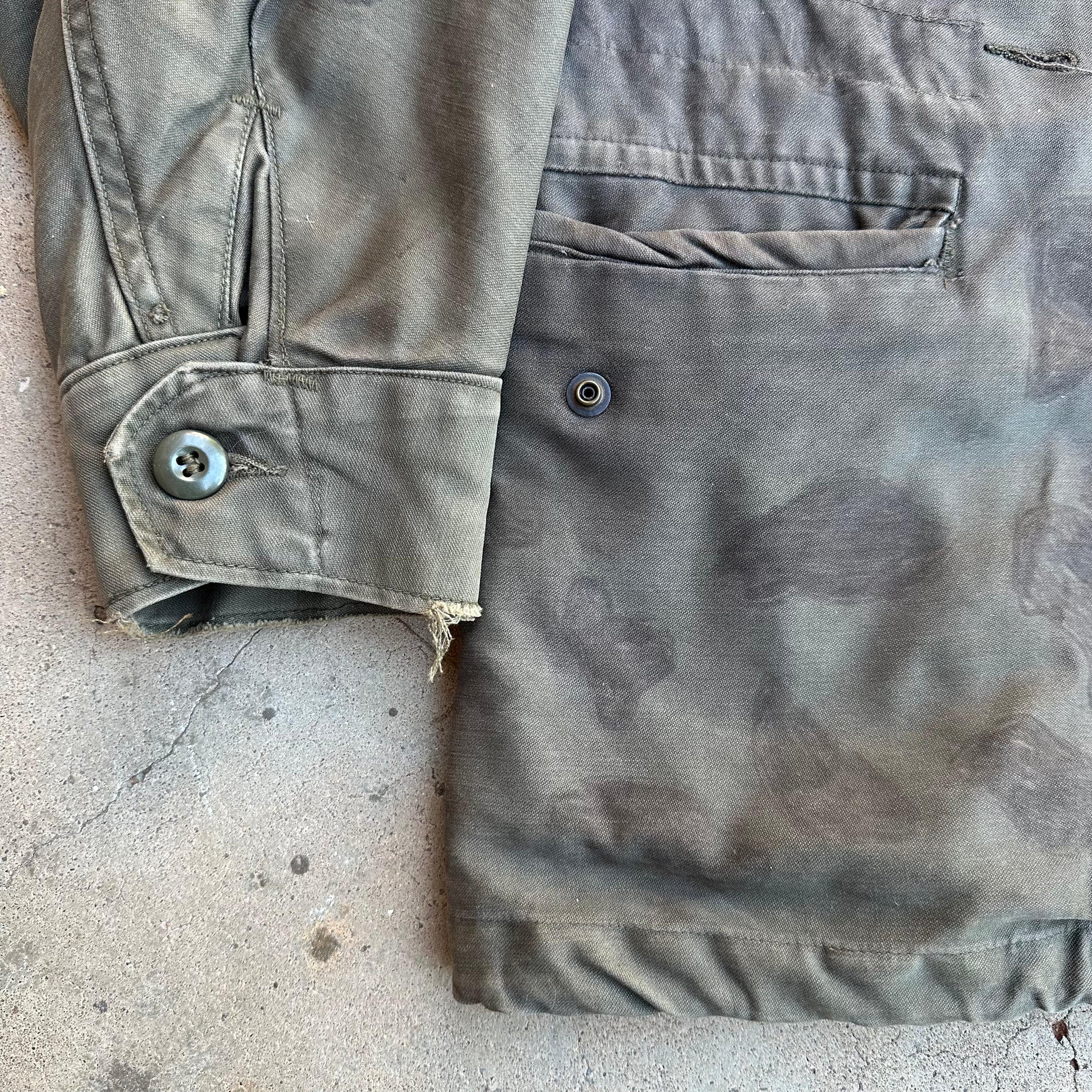 1960’s Homemade Camo Ranger M-51 Field Jacket Small Short